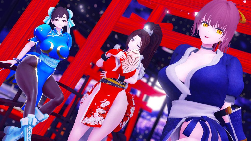 [ブランファンクラブ (Bran)] 武道を嗜む三娘Ch〇n-Li K〇sumi Mai 〇hira〇ui dance